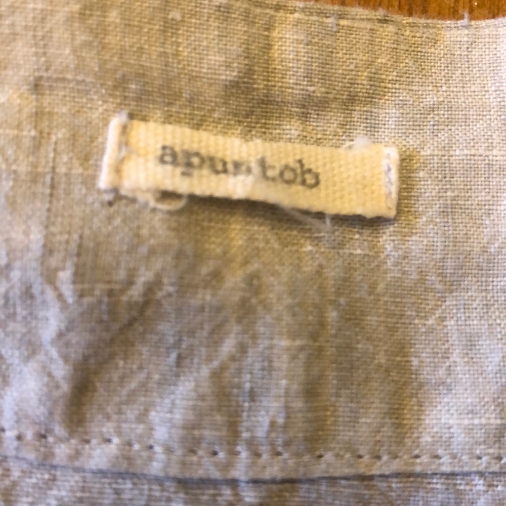 Apuntob one button lightweight linen jacket - Picture 4 of 5